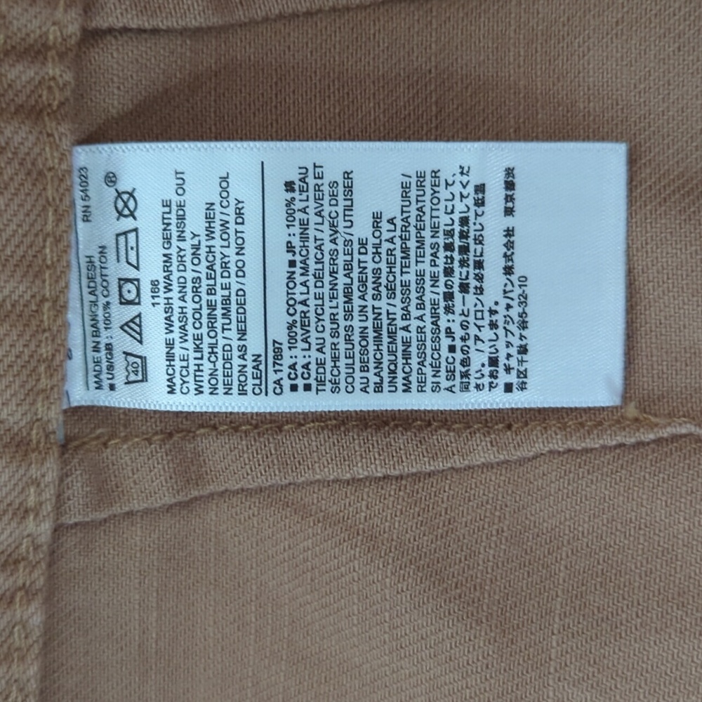 Banana Republic Factory Rust Belted Twill Cropped Cargo Pants Size 16 - Picture 9 of 10